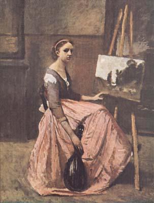Jean Baptiste Camille  Corot L'atelier (mk11) Germany oil painting art